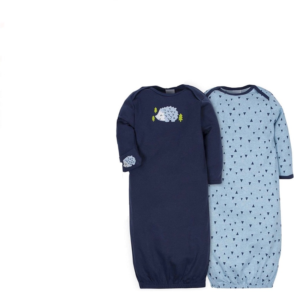 Gerber 2 pack baby gown - cute looking 0-6 months